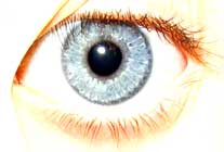 Белая лучистость глаз